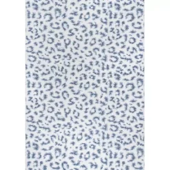 Kirklands Home Blue Leopard Spots Washable Area Rug, 5x8 Online