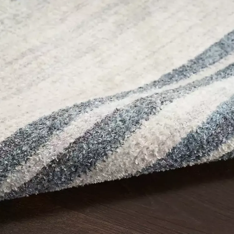 Kirklands Home Blue Linear Sphere Washable Area Rug, 6x9 Outlet