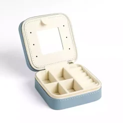 Monogram Seasonal Decor>Kirklands Home Monogram C Travel Jewelry Box Blue