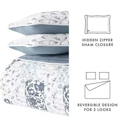 Kirklands Home Blue Patchwork Reversible 3-pc. King Quilt Set Sale