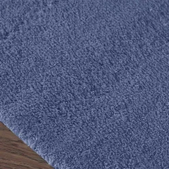 Kirklands Home Blue Plush Microfiber Bath Mat, 20x24 Discount