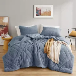 Kirklands Home Quilted Teddy 3-pc. King Comforter Set Blue Online