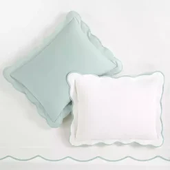 Kirklands Home Blue Scallop Edge 3-pc. Full/Queen Duvet Cover Set Online