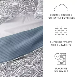 Kirklands Home Blue Scalloped Reversible 2-pc. Twin Quilt Set Clearance