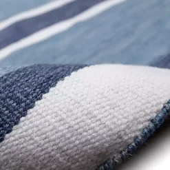Kirklands Home Blue Shades Striped Indoor/Outdoor Scatter Rug Online