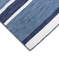 Kirklands Home Blue Shades Striped Indoor/Outdoor Area Rug, 7x9 Hot
