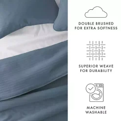 Kirklands Home Stitched Stripes 2-pc. Twin Quilt Set Blue Best