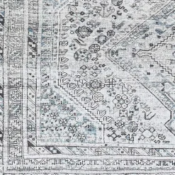 Kirklands Home Traditional Washable Area Rug, 5x7 Blue Outlet