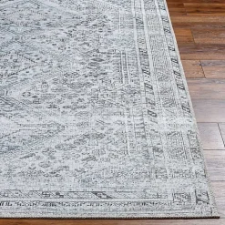 Kirklands Home Traditional Washable Area Rug, 8x12 Blue Clearance