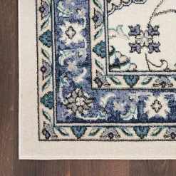 Kirklands Home Blue Vintage Medallion Indoor/Outdoor Rug, 4x6 Discount
