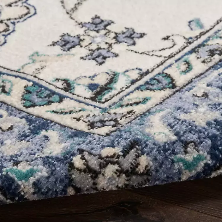Kirklands Home Blue Vintage Medallion Indoor/Outdoor Rug, 8x10 Sale