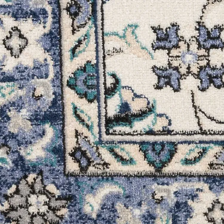 Kirklands Home Blue Vintage Medallion Indoor/Outdoor Rug, 8x10 Sale