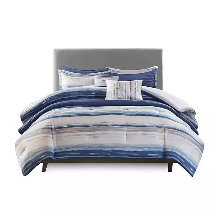 Kirklands Home Blue Watercolor 8-pc. Full/Queen Comforter Set Discount