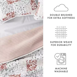 Kirklands Home Blush Patchwork Reversible 3-pc. Queen Quilt Set Discount