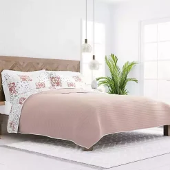Kirklands Home Blush Patchwork Reversible 3-pc. King Quilt Set Clearance
