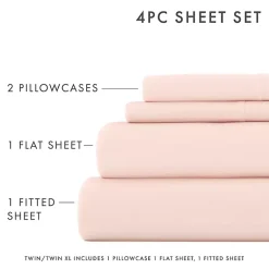 Kirklands Home Blush Ultra Soft 4-pc. Full Sheet Set Pink Outlet