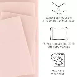 Kirklands Home Blush Ultra Soft 3-pc. Twin XL Sheet Set Pink Sale