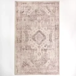 Kirklands Home Bone Rosette Area Rug, 7x9 Online
