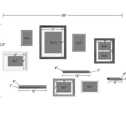 Kirklands Home Bordeaux 10-pc. Gallery Wall Frame and Shelf Set Best