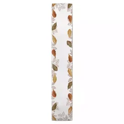 Fall>Kirklands Home Bordered Autumn Leaves Table Runner, 90 in.