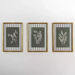 Kirklands Home Botanical Stripes III Framed Art Print Sale