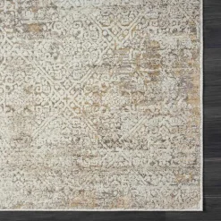 Kirklands Home Brisbane Beige Faded Damask Area Rug, 5x8 Online