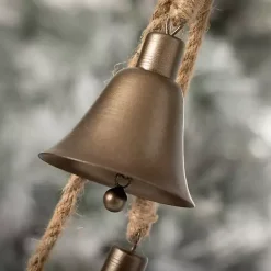 Christmas Decorations>Kirklands Home Bronze Trio Hanging Christmas Bells Brown