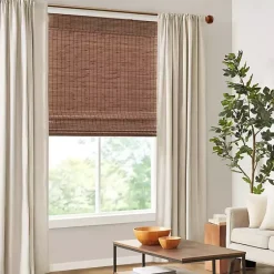 Kirklands Home Bamboo Light Filtering Roman Shade, 29 in. Brown Clearance