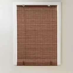 Kirklands Home Bamboo Light Filtering Roman Shade, 35 in. Brown Outlet