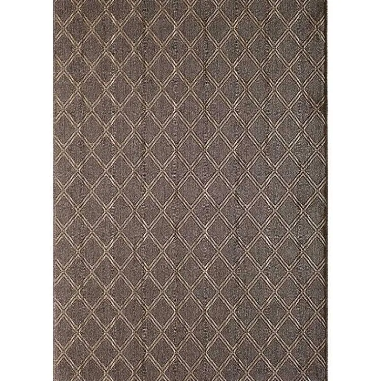 Kirklands Home Santorini Trellis Outdoor Area Rug, 7x9 Brown Clearance