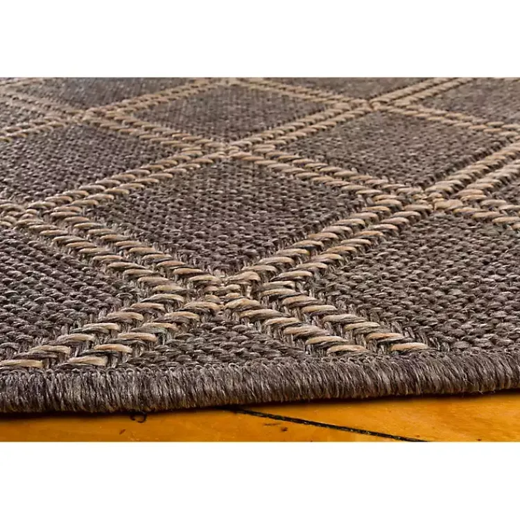 Kirklands Home Santorini Trellis Outdoor Area Rug, 7x9 Brown Clearance