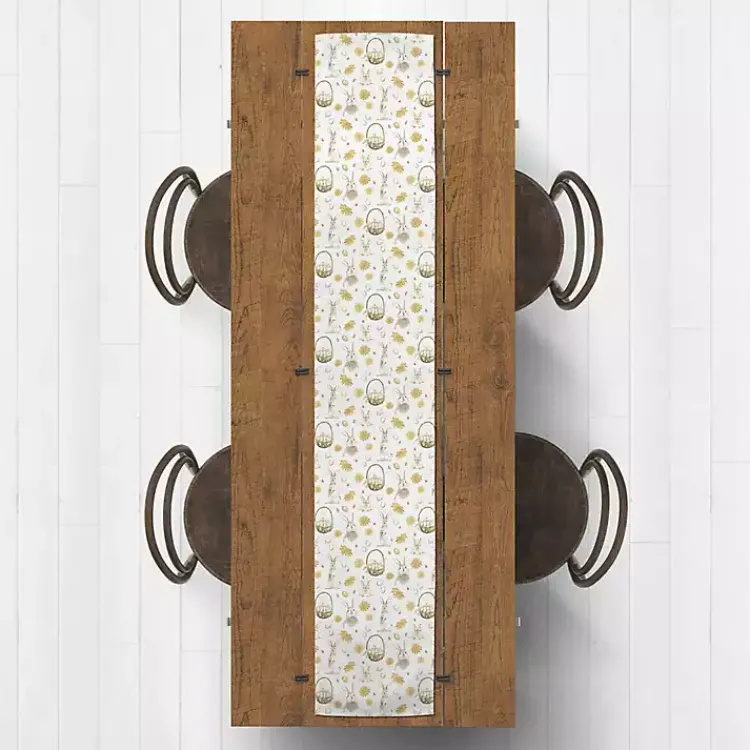 Easter Decorations>Kirklands Home Bunnies and Baskets Easter Table Runner, 90 in.