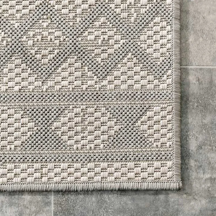 Kirklands Home Cammie Gray Moroccan Geometric Outdoor Rug, 5x8 Online
