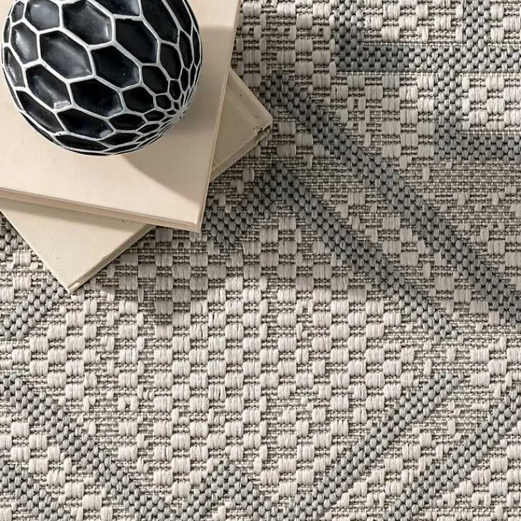 Kirklands Home Cammie Gray Moroccan Geometric Outdoor Rug, 5x8 Online
