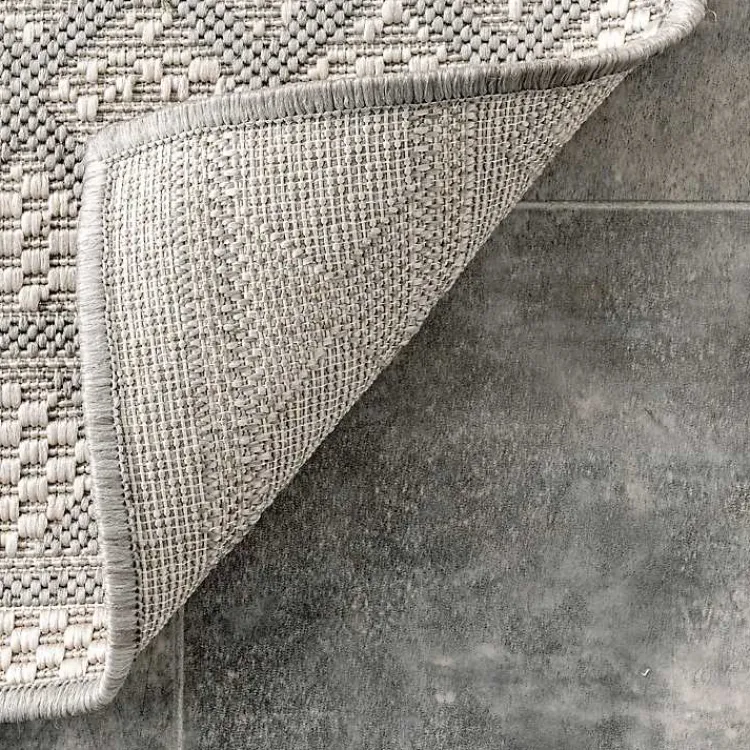 Kirklands Home Cammie Gray Moroccan Geometric Outdoor Rug, 8x10 Outlet