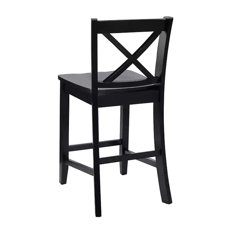 Kirklands Home Carter X-Back Counter Stool Black Outlet