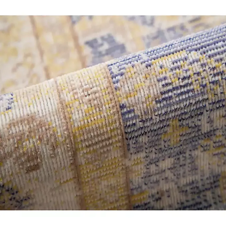 Kirklands Home Cerulean Vintage Border Accent Rug Clearance