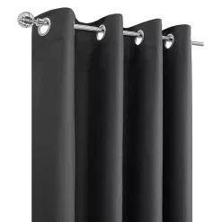 Kirklands Home Charcoal Alpine Blackout Curtain Panel, 95 in. Gray