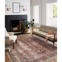 Kirklands Home Chris Loves Julia x Loloi Jules Merlot Rug, 2x9 Online