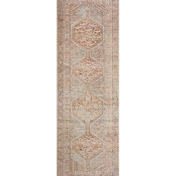 Kirklands Home Chris Loves Julia x Loloi Jules Orange Runner, 2x3 Clearance