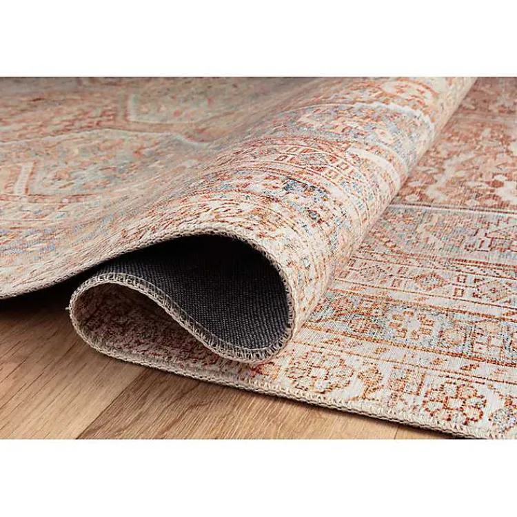 Kirklands Home Chris Loves Julia x Loloi Jules Orange Runner, 2x3 Clearance