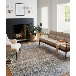 Kirklands Home Chris Loves Julia x Loloi Jules Dark Blue Rug, 7x9 Best