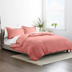 Kirklands Home Clay Solid 3-pc. Queen Duvet Cover Set Orange Sale