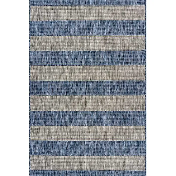 Kirklands Home Coastal Stripes Indoor/Outdoor Area Rug, 5x7