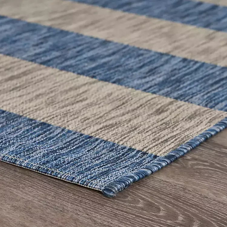 Kirklands Home Coastal Stripes Indoor/Outdoor Area Rug, 5x7