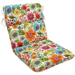 Kirklands Home Colorful Floral Outdoor Chair Cushion Multi Sale