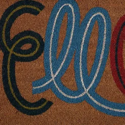 Kirklands Home Colorful Hello Coir Doormat Outlet