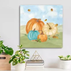 Fall>Kirklands Home Colorful Pumpkin Patch Canvas Art Print, 20x20 in. Multi