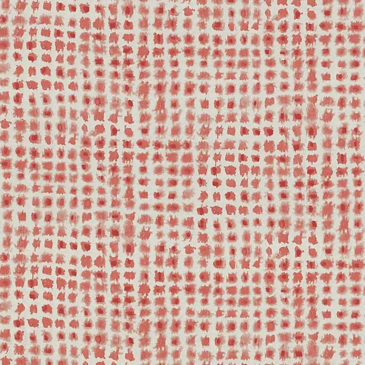 Kirklands Home Coral Checkered Outdoor Chair Cushion Best