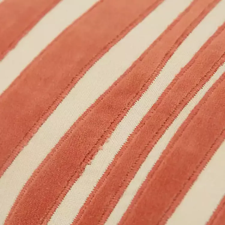Pillows>Kirklands Home Coral Velvet Wave Lumbar Pillow